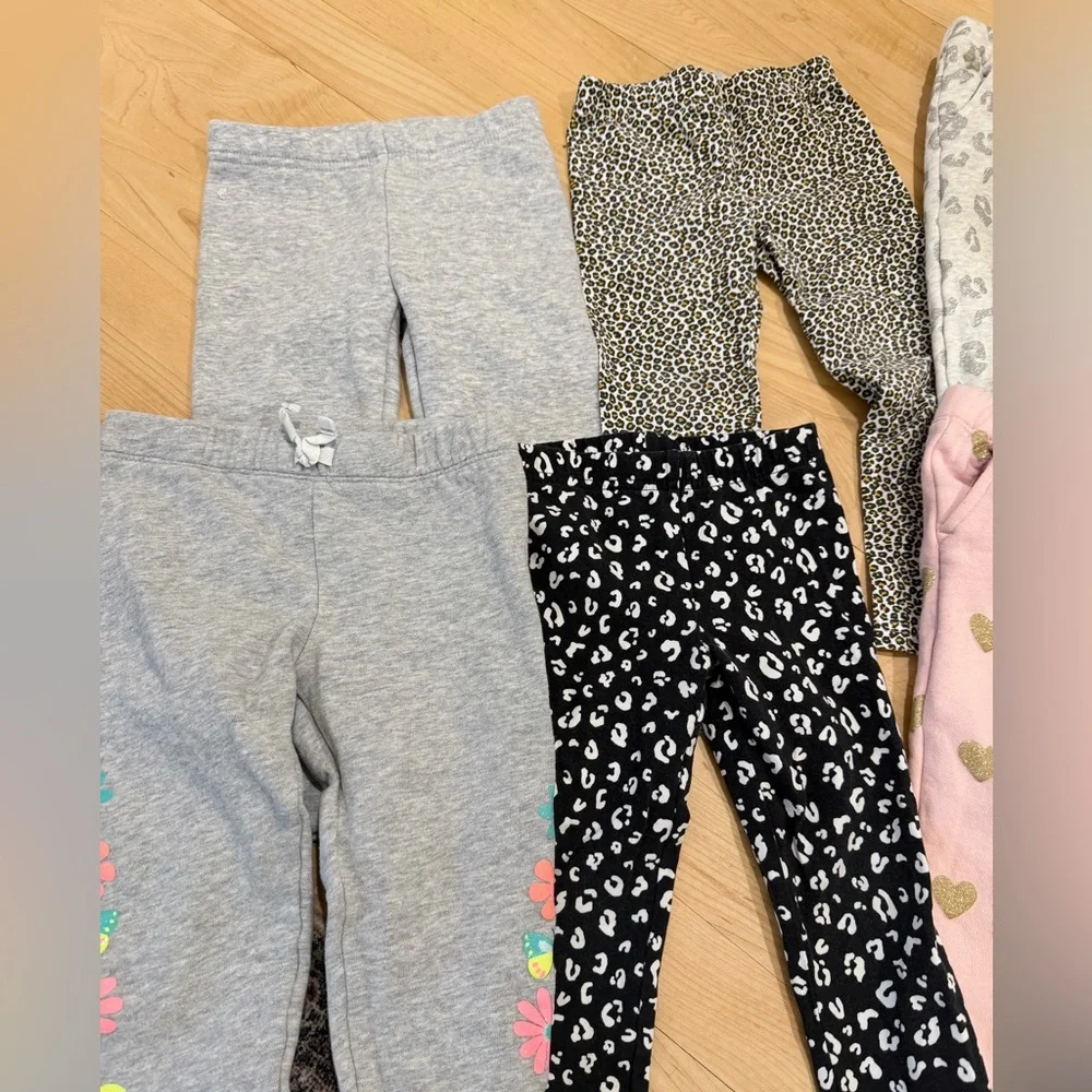 Carter's Black and White Toddler Leggings and Sweatpants